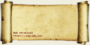 Una Jačovac vizit kartica